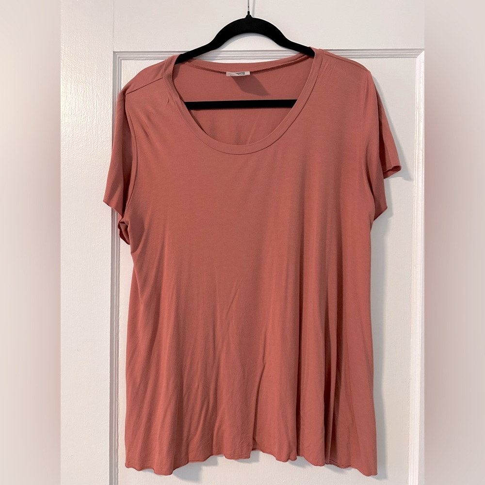 Nom Maternity Coral Color Tee